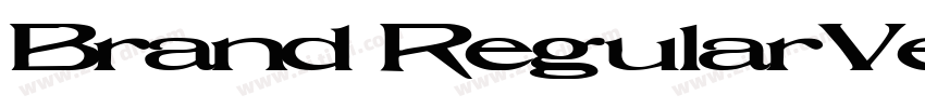 Brand RegularVersion字体转换